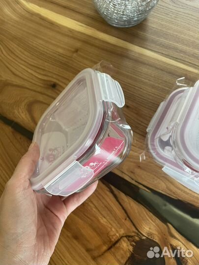 Контейнеры для хранения стекло 3 шт