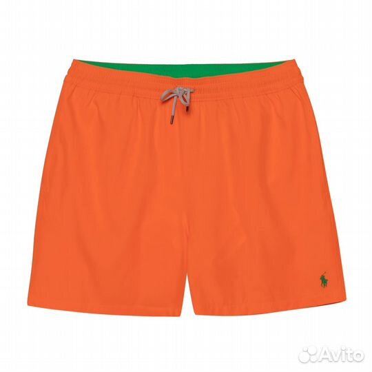 Яркие оранжевые шорты для мужчин Polo Ralph Lauren
