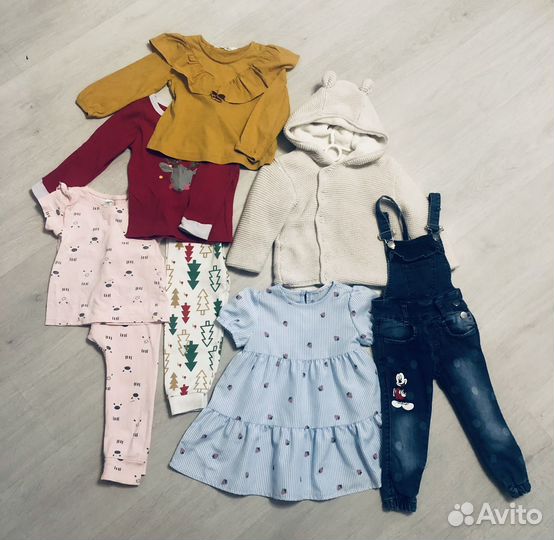 Детские вещи одежда пакетом на девочку 86 92