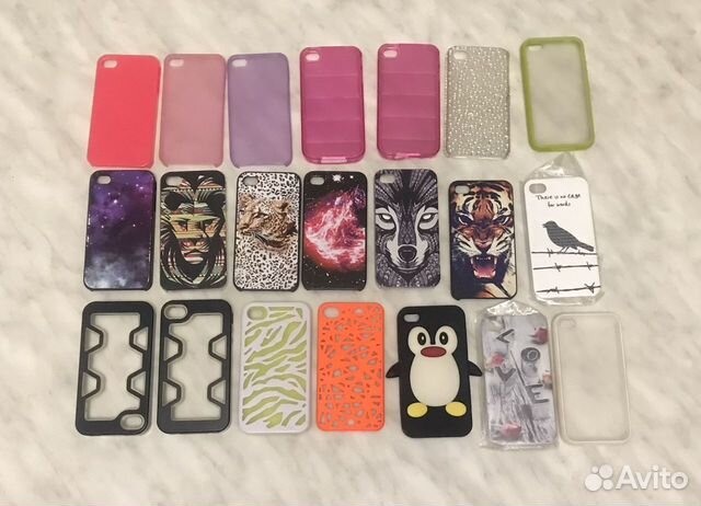 Чехлы новые на Apple iPhone 4/4s 5,5s