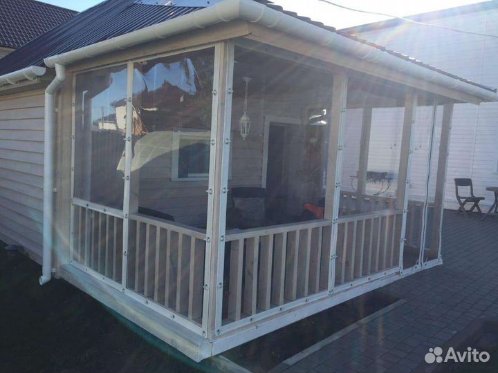 Мягкие окна для беседки