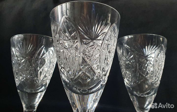 Хрусталь СССР - бокалы, рюмки, стопки