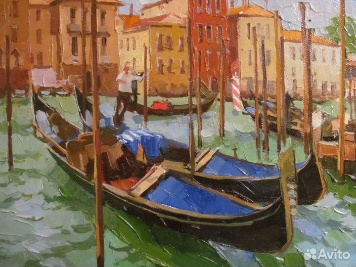Венеция. Живопись маслом. Холст. Оригинал. Подпись