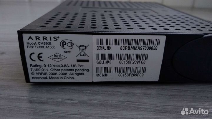 Кабельный модем Arris CM550B