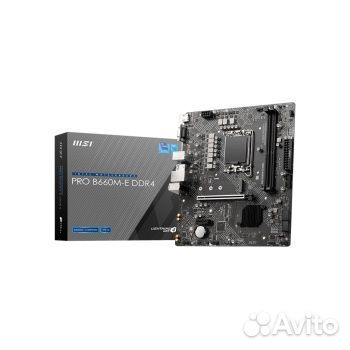 MSI PRO B660M-E DDR4, Socket 1700 новая с гарантие