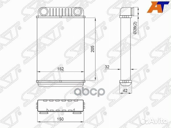 Радиатор отопителя салона chevrolet aveo 11/OP