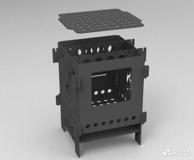 Печка щепочница 2мм