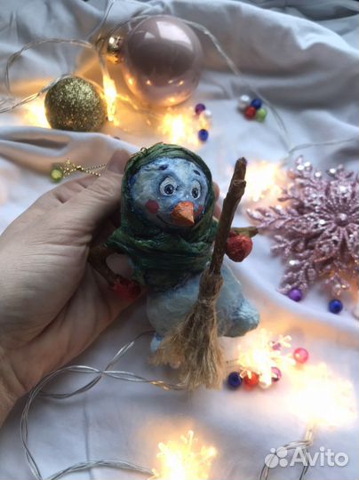 Елочные игрушки снеговик