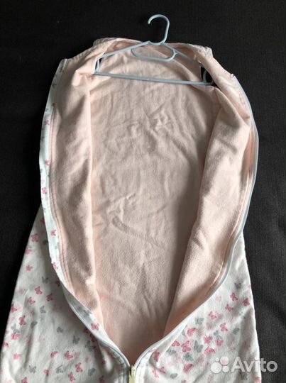 Фланелевый спальный мешок для малыша