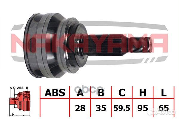 Шрус NJ455NY nakayama