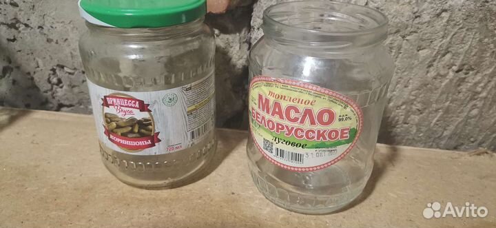 Банка стеклянная 0,25,0,5 л