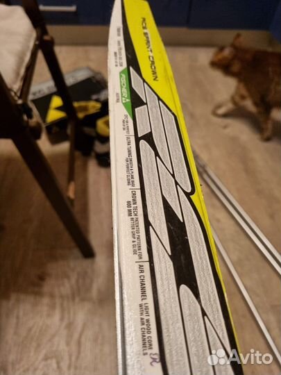 Лыжи беговые fischer sprint crown +палки+ ботинки