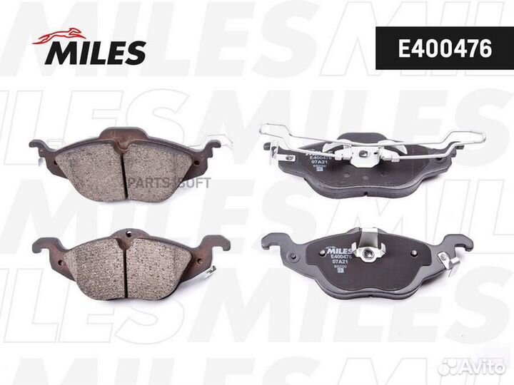 Miles E400476 Колодки тормозные opel astra G 1.2/1