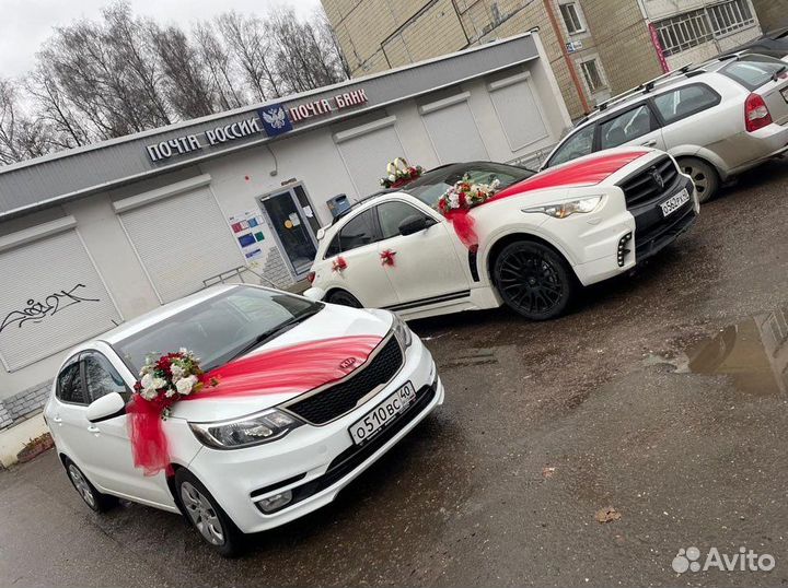 Кольца и ленты на машину для свадьбы