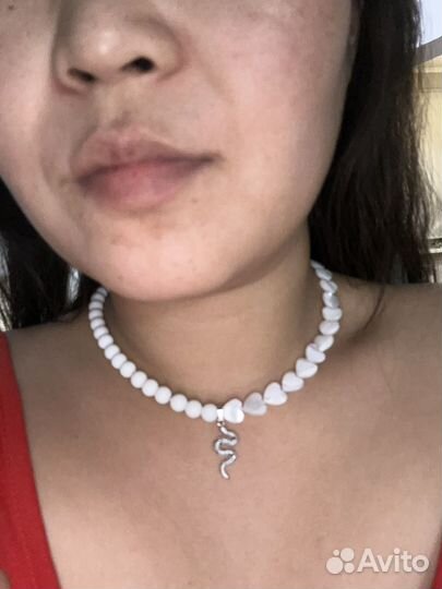 Колье из жемчуга и камней