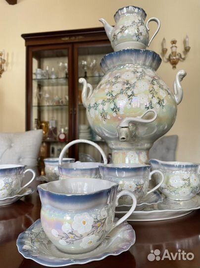 Сервиз чайный с самоваром Коростень