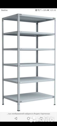 Металлические стеллажи MS Strong 70x50. 6 полок