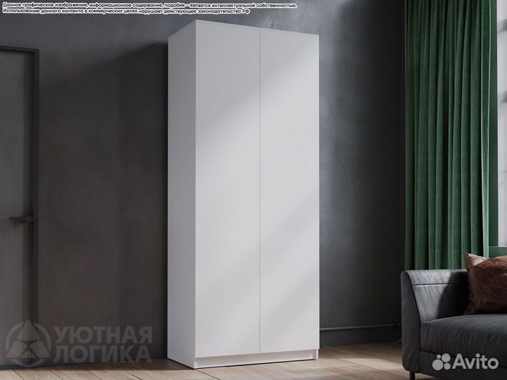 Шкаф распашной двухдверный Дева 800/900/1000