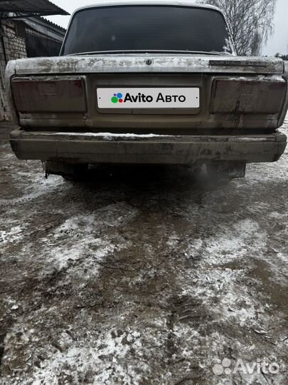 ВАЗ 2107 1.5 МТ, 2011, битый, 78 000 км