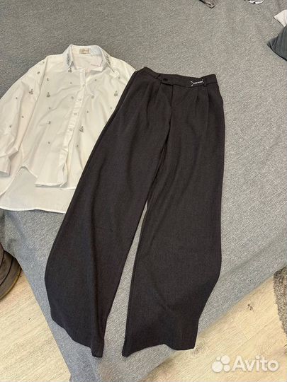 Брюки палаццо miu miu