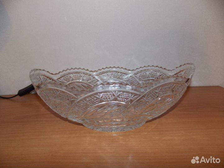 Хрустальные вазы-ладьи