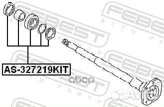 Подшипник полуоси комплект AS-327219KIT AS-3272