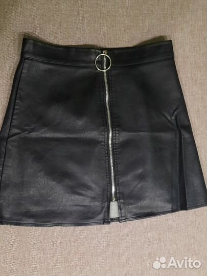 Кожаная юбка
