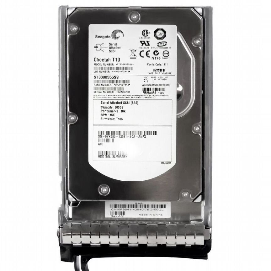 [YK580] Жесткий Диск Dell 300gb Sas 3,5" Hdd Yk580
