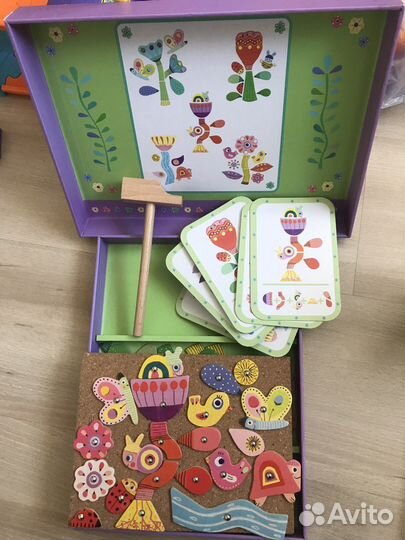 Djeco мозаика деревянная