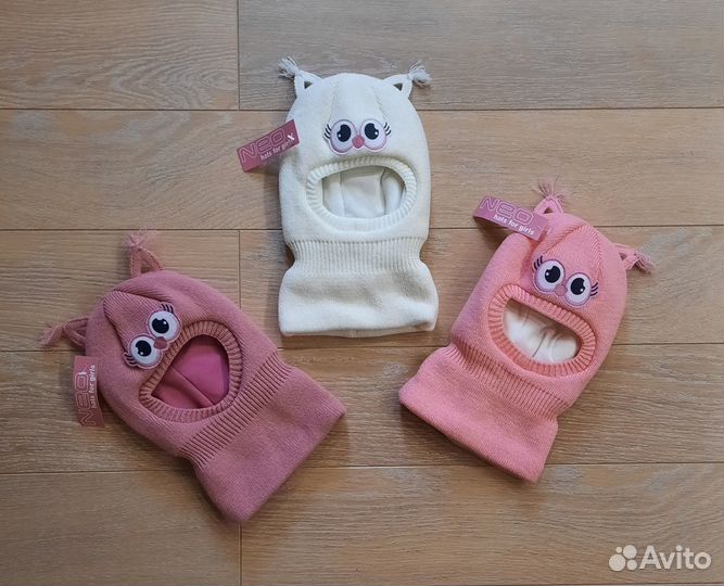 Зимние шлемы на девочку 2-6 года