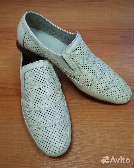 Мужские летние туфли р 43 (натуральная кожа)