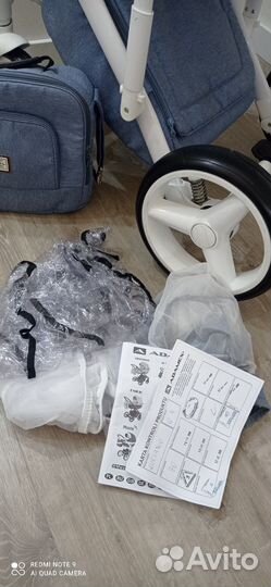 Коляска Adamex 3в1 Экокожа