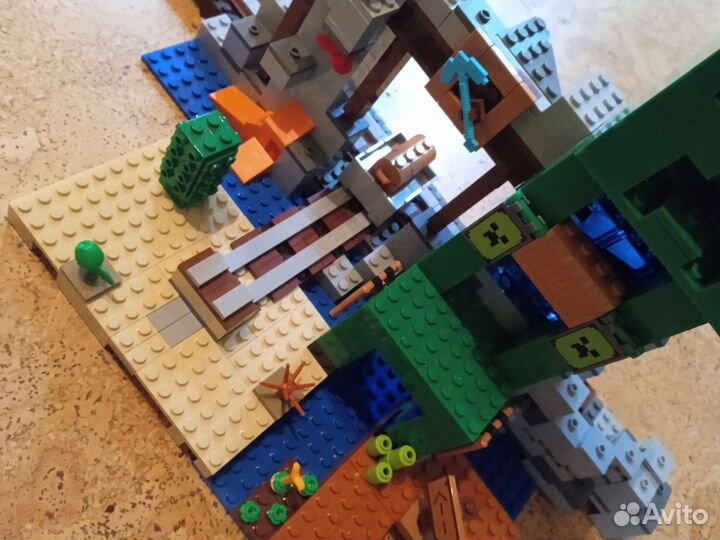 Lego майнкрафт шахта крипера