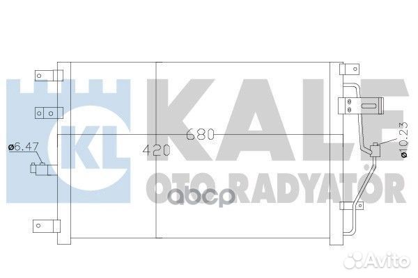 Радиатор кондиционера volvo S60 I / S80 I / V70