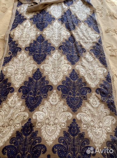 Шарф платок шерсть хлопок