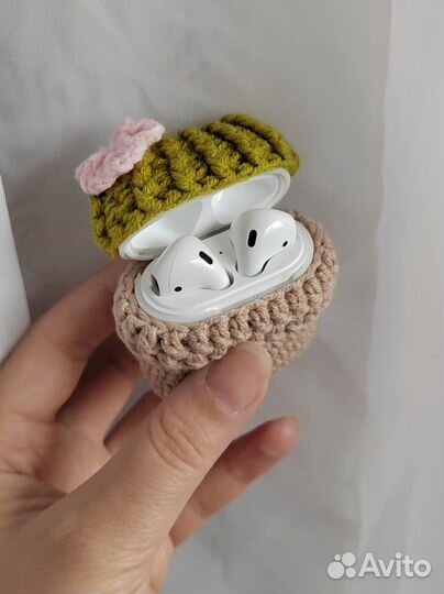 Чехол Apple AirPods 1/2 вязаный