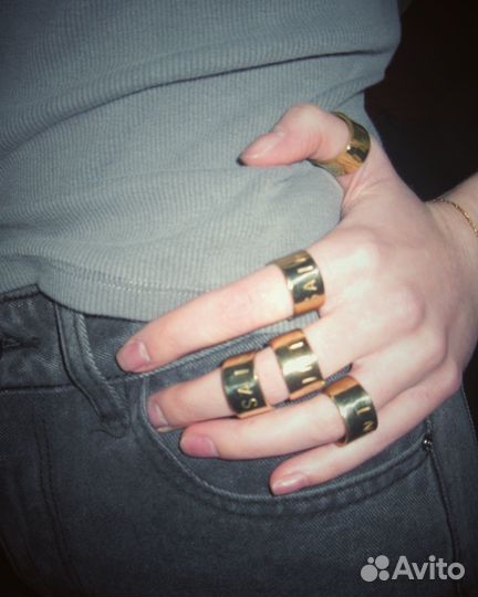 Кольцо Широкое Saint