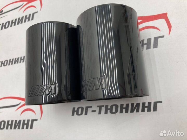 Насадки на выхлоп M-Performance затемненный хром