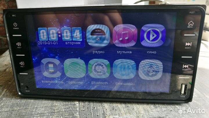 Магнитола toyota corolla android 2din 200*100