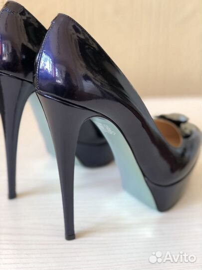 Туфли выходные, темно синие. Nando Muzi. P 40