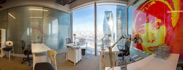 Рабочее место с юр адресом Москва-Сити, 3 м²