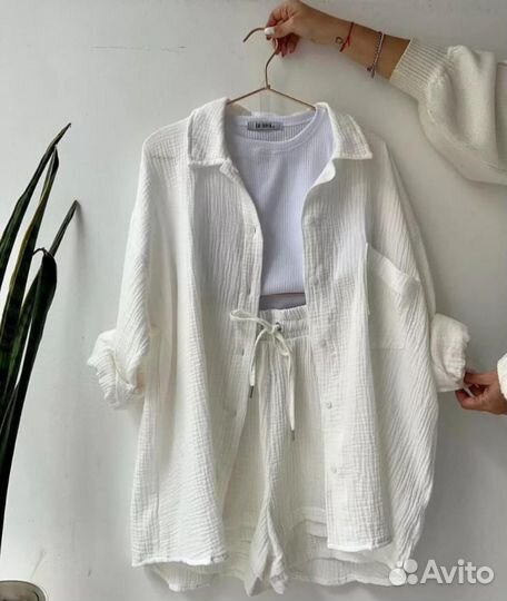 Костюм двойка рубашка с шорты