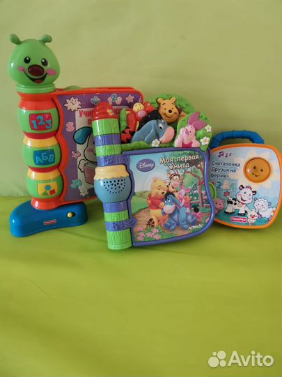 Музыкальные книжки + горшочек fisher price