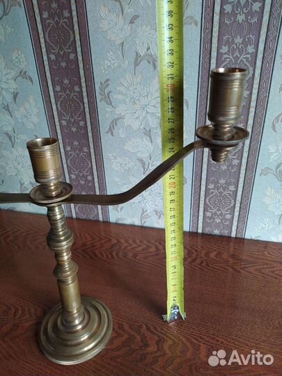 Подсвечник латунь на 3 свечи