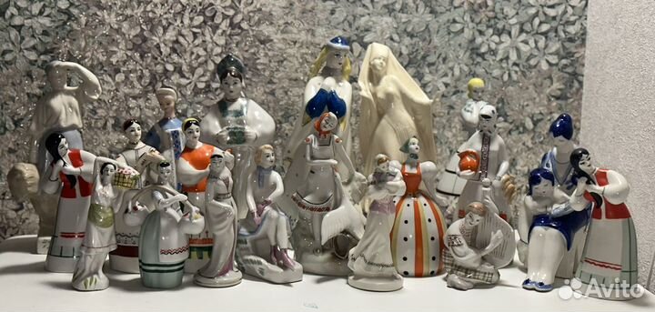 Статуэтки фарфор СССР девушки