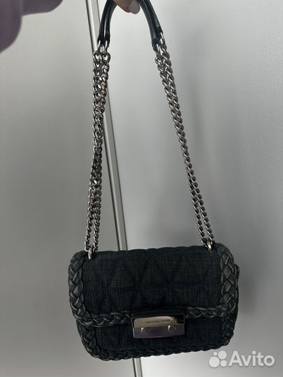 Сумка на цепочке джинсовая, Michael Kors
