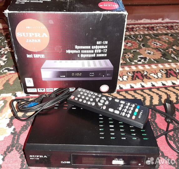 Тв-тюнер DVB-T2 Supra SDT-120