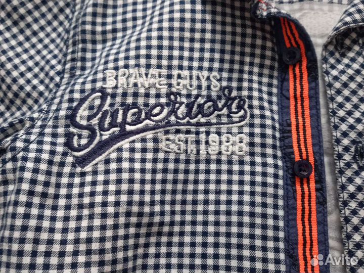 Стильная рубашка на мальчика 116