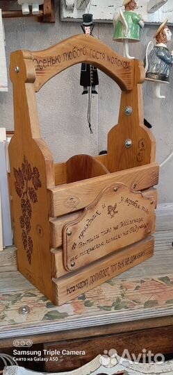 Короб ящик для вина, пивной подарок декор