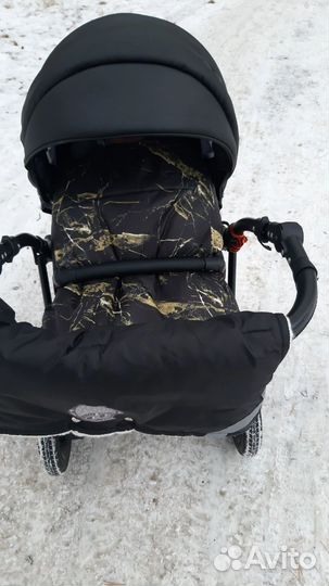 Зимний конверт в коляску на овчине